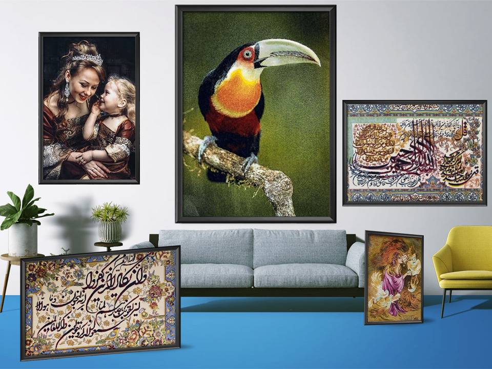 تابلو فرش چهره
